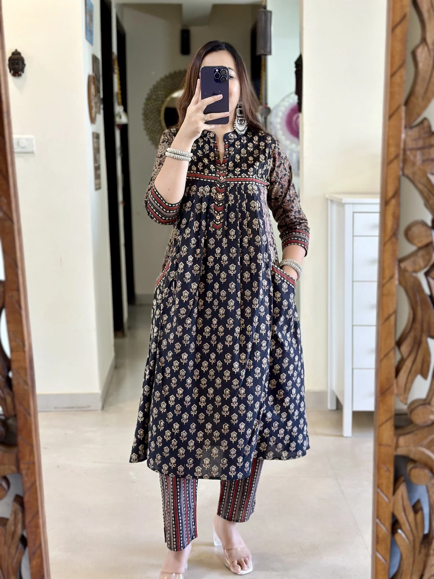 Blue Kurta And Pant With Dupatta Set For Women