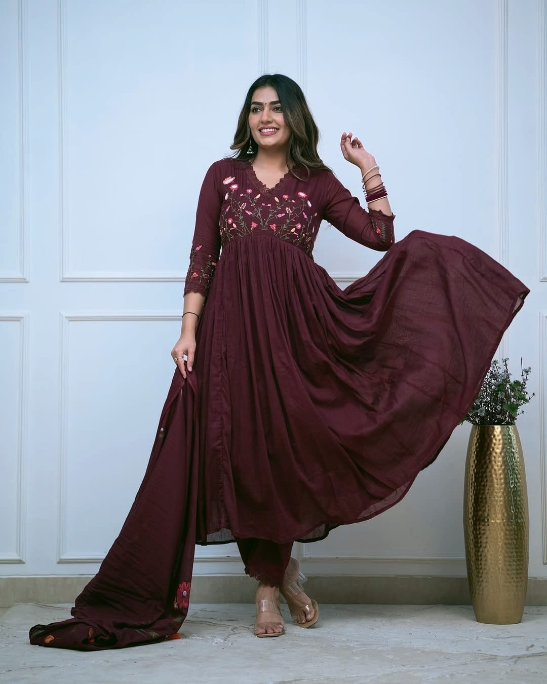 Libas Beautiful embroidery and sequence work Set For Women