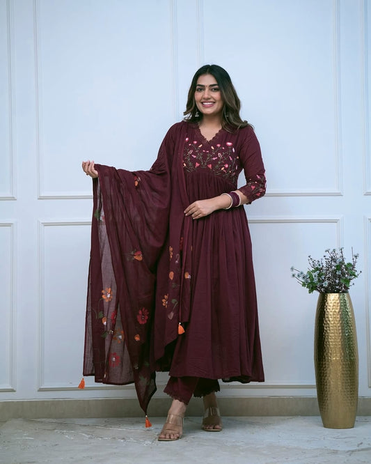 Libas Beautiful embroidery and sequence work Set For Women
