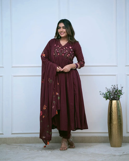 Libas Beautiful embroidery and sequence work Set For Women
