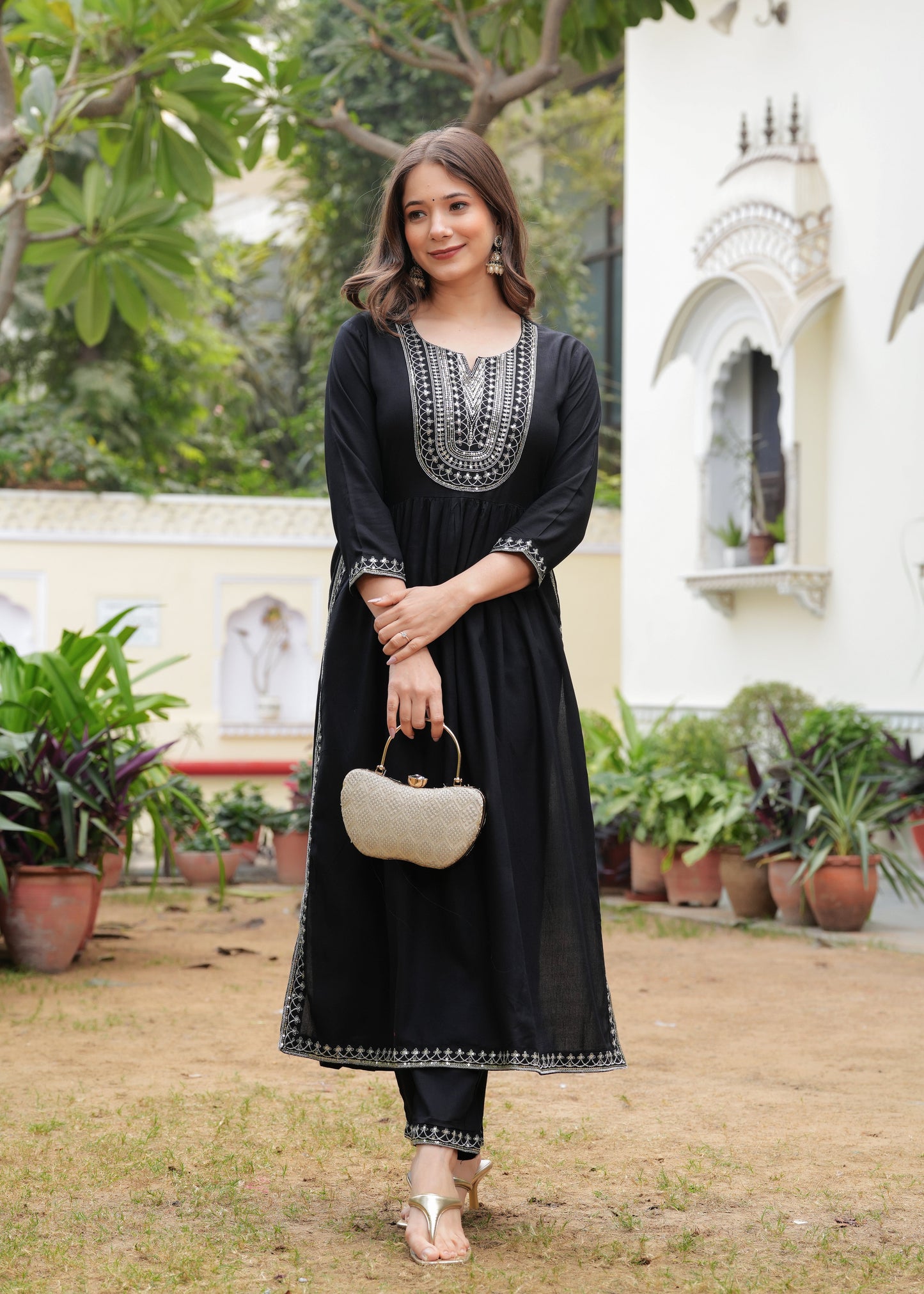 Kima Black Sequence  Co Ord Set For Women