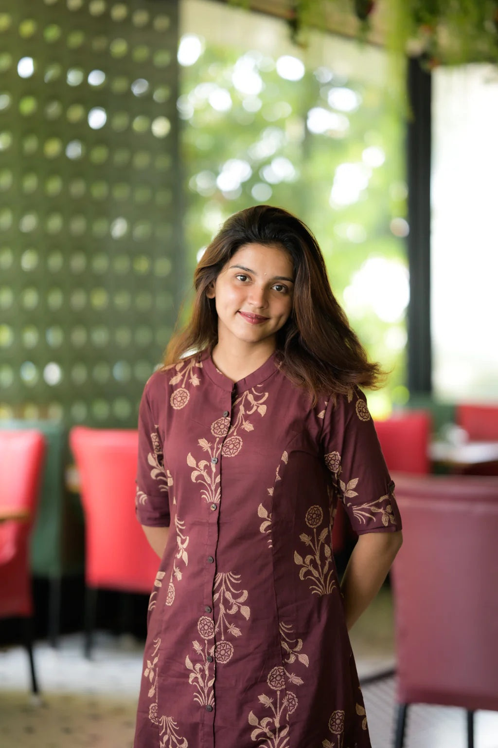 Vani Maroon Beautifull Co-ord Set