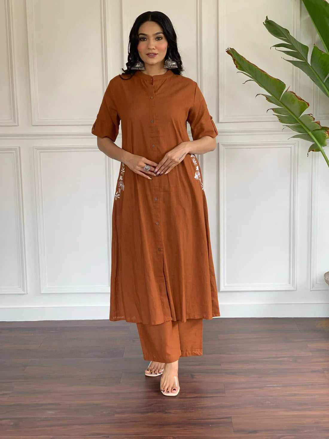 Rust Orange Cotton Cord Set
