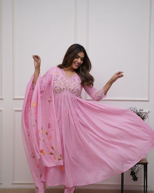 Libas Premium  Beautiful Embroidery And Sequence Work Kurta Set For Women